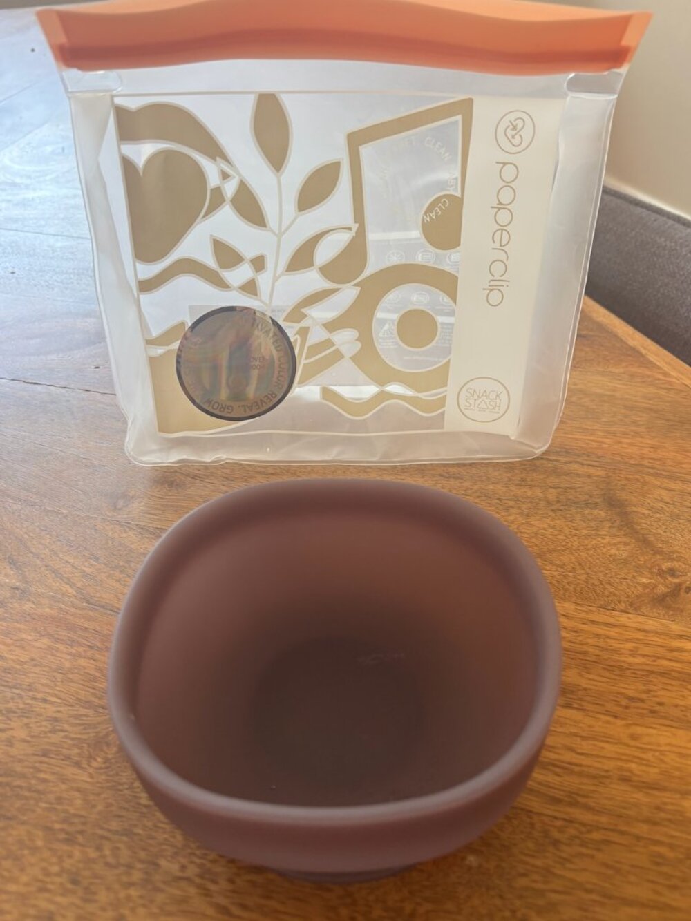 Color Changing Silicone Baby Bowl (Heat Activated) with Snack Bag